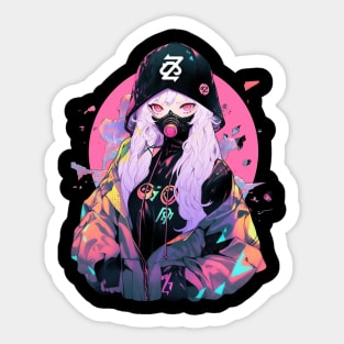 Shinjuku Anime Girl Sticker